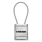Satin-Chrome Cable Keychain - Officially Licensed for Hemi Vehicles