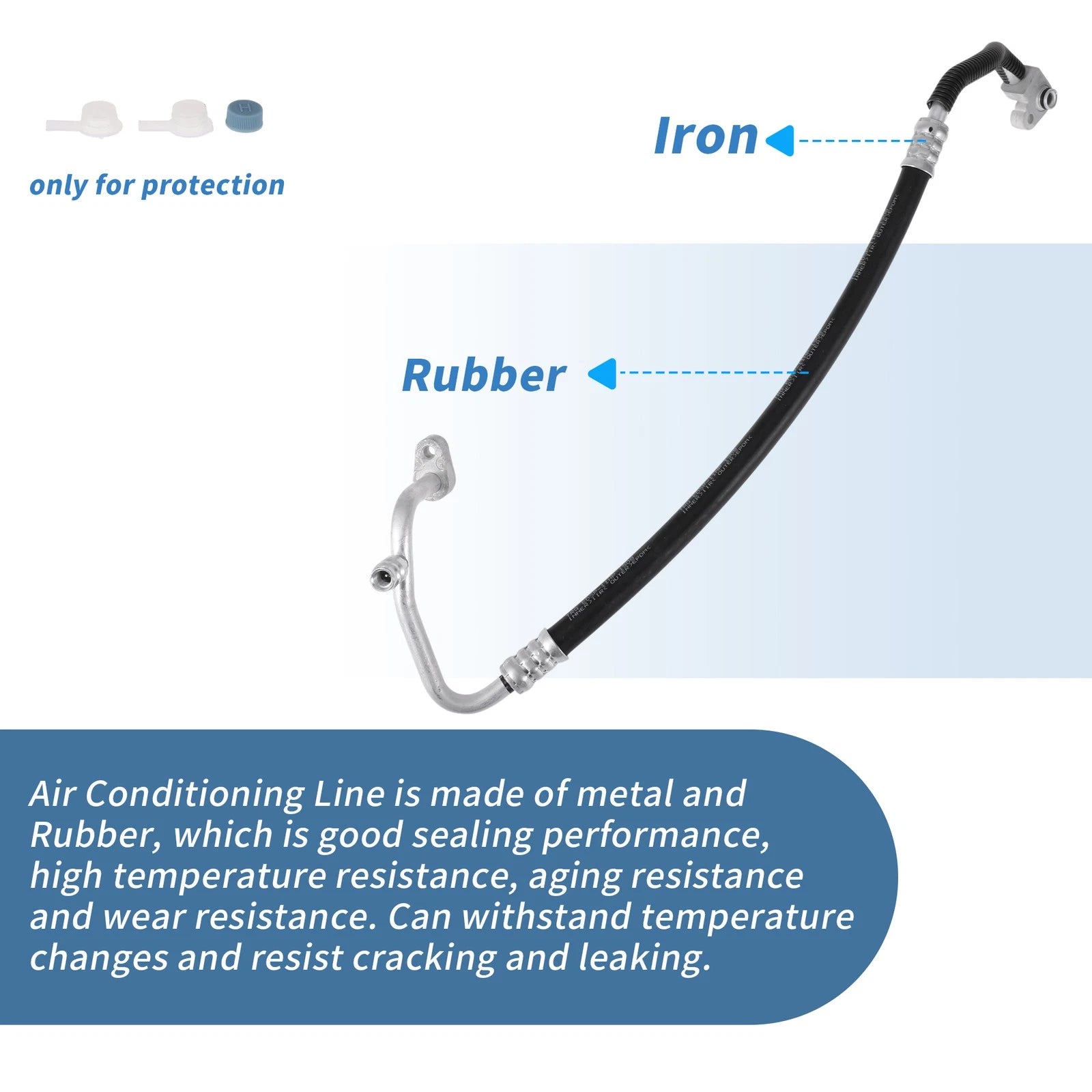 A/C Refrigerant Liquid Hose for Toyota Highlander (2008–2013) No. 887030E050