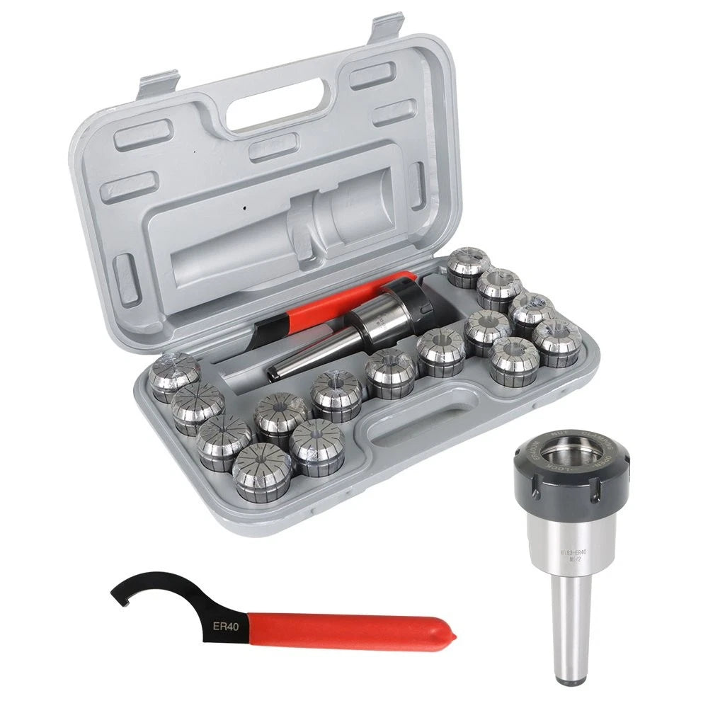 17Pcs Spring Collet Chuck Set for Milling and Drilling Applications