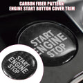 Carbon Fiber Engine Start Stop Button Cover for VW CC (2012–2017)