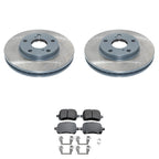 Front Rotors & Akebono ProACT Ceramic Brake Pads Kit for Avalon Camry ES300 (1995–2006)
