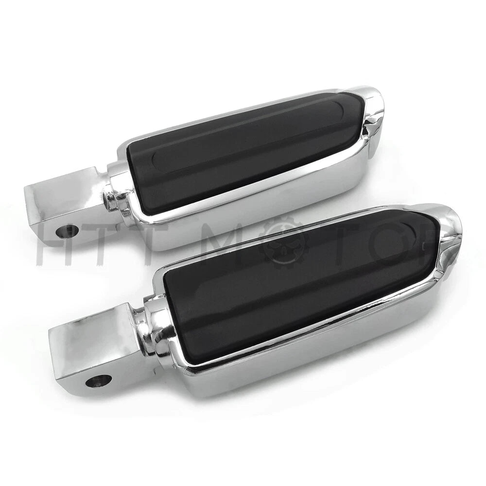 Chrome Flash Footpegs Footrest for Honda Rebel 250 (1996–2016) VT1300 (2010–2016)