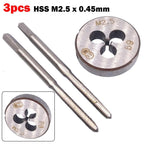 M2 Right Hand Tap and Die Metric Thread Kit (5 x 0, 45mm)