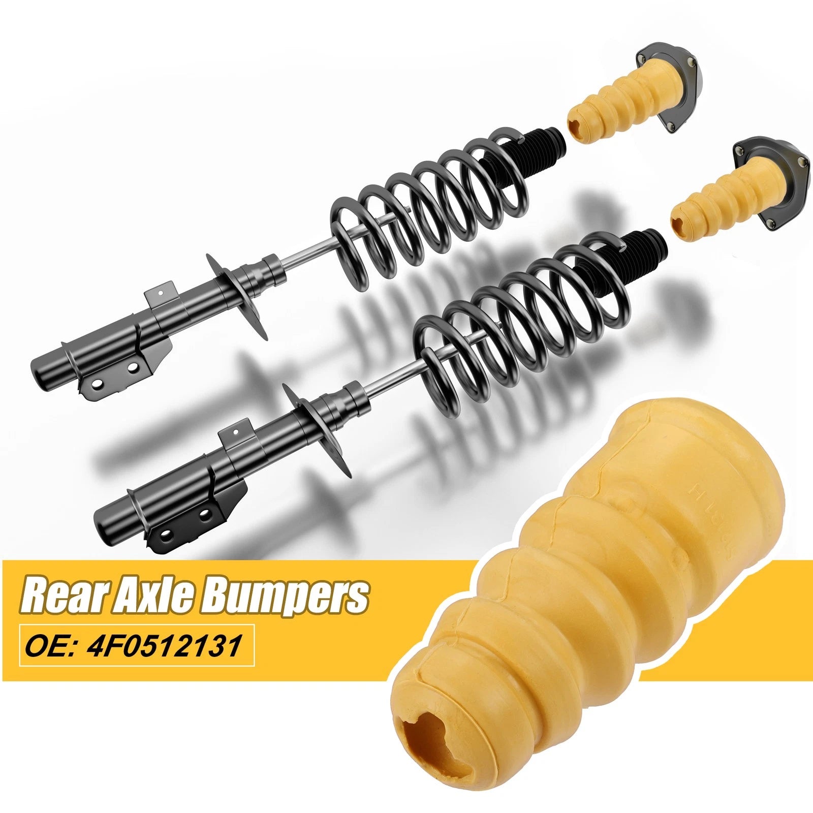 2X Jounce Bumper Axle Bumpers No. 4F0512131 for Audi B7 A4 (2005–2008)