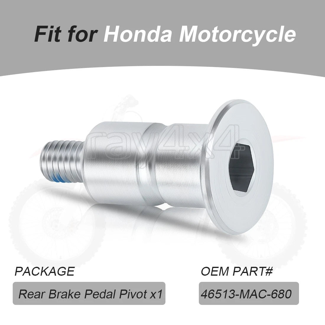 Shaft Brake Pivot for Honda CR125R CR250R CR500R CR80R CR85R (1985–2007) 46513-MAC-680