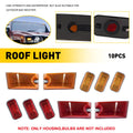 10X Amber Red Cab Marker Roof Running Lights for Hummer H2 (2003–2009)