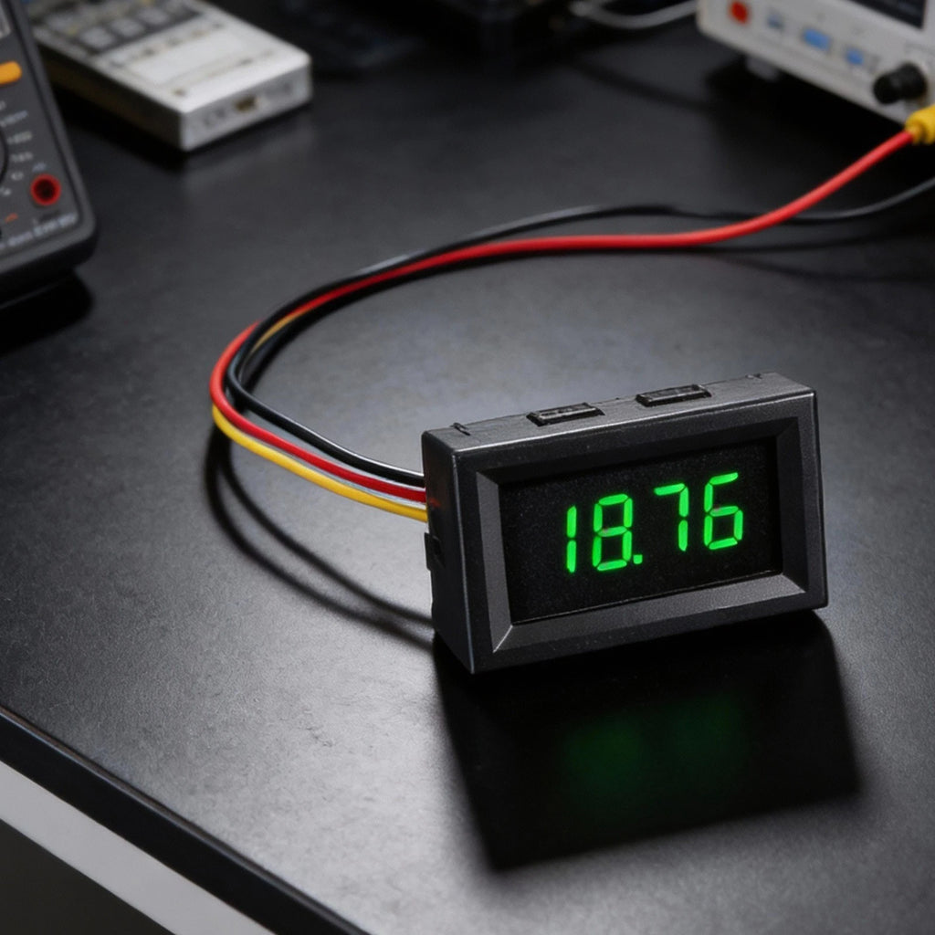 3 Wire Digital Voltmeter DC 036 Inch 4 Digit LED Voltage Tester for