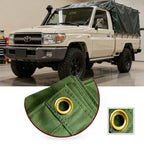 Heavy Duty Canvas Tarp 370x740cm Waterproof UV Resistant Tear Proof