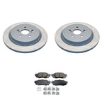 DuraGo Rear Rotors & Akebono ProACT Ceramic Brake Pads Kit for RX350 RX450hL (2010–2023)