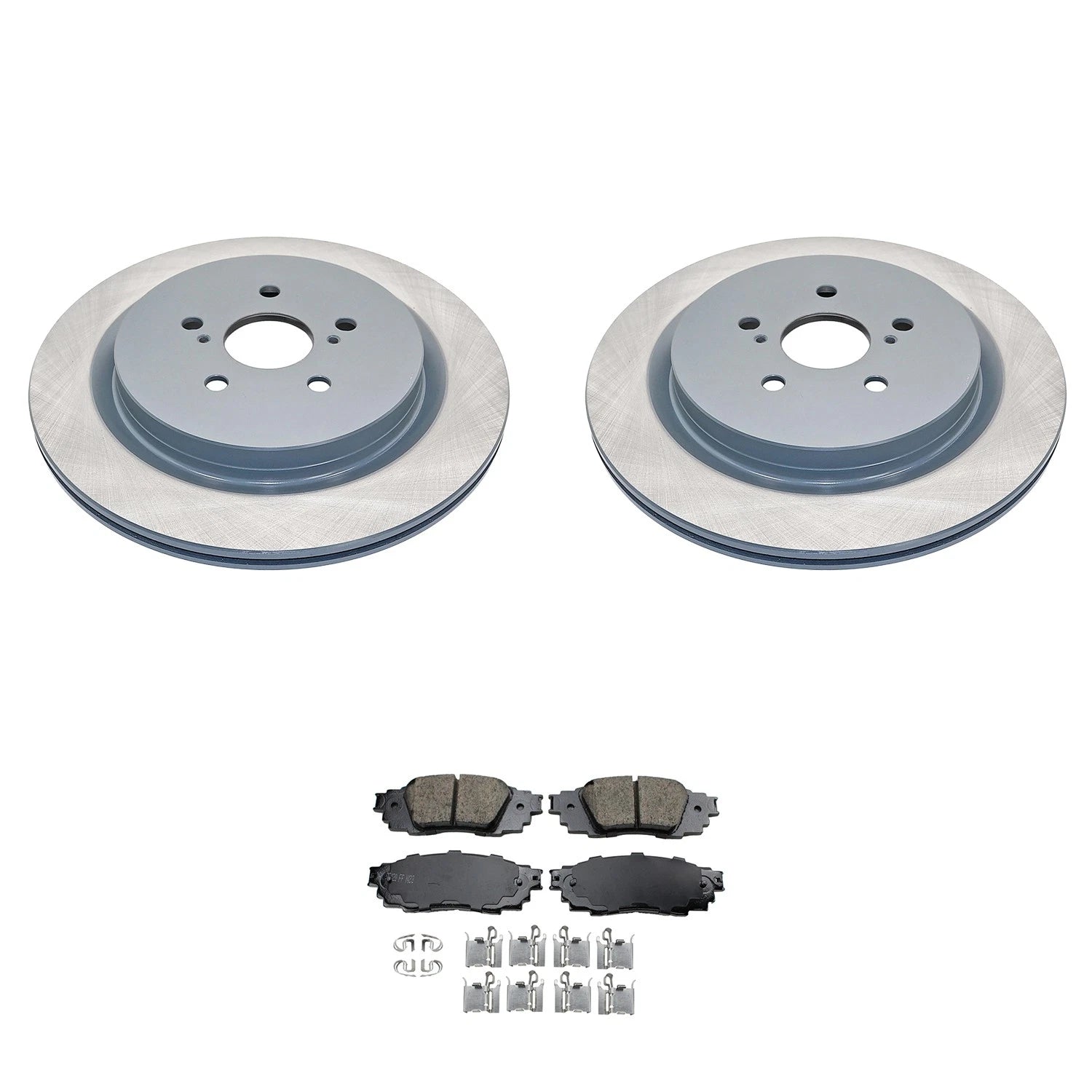 DuraGo Rear Rotors & Akebono ProACT Ceramic Brake Pads Kit for RX350 RX450hL (2010–2023)