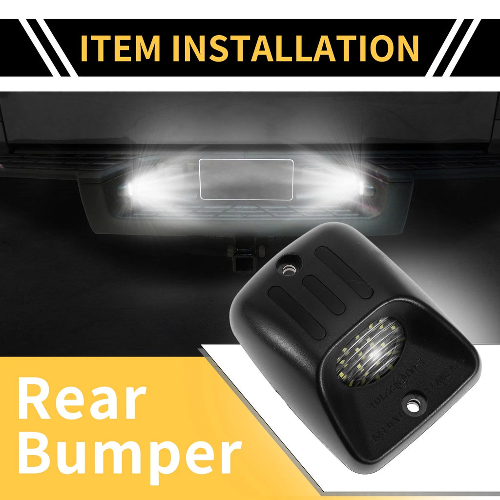 2X License Plate Light Tag Lamp for Toyota Tacoma (1995–2004) Clear Lens