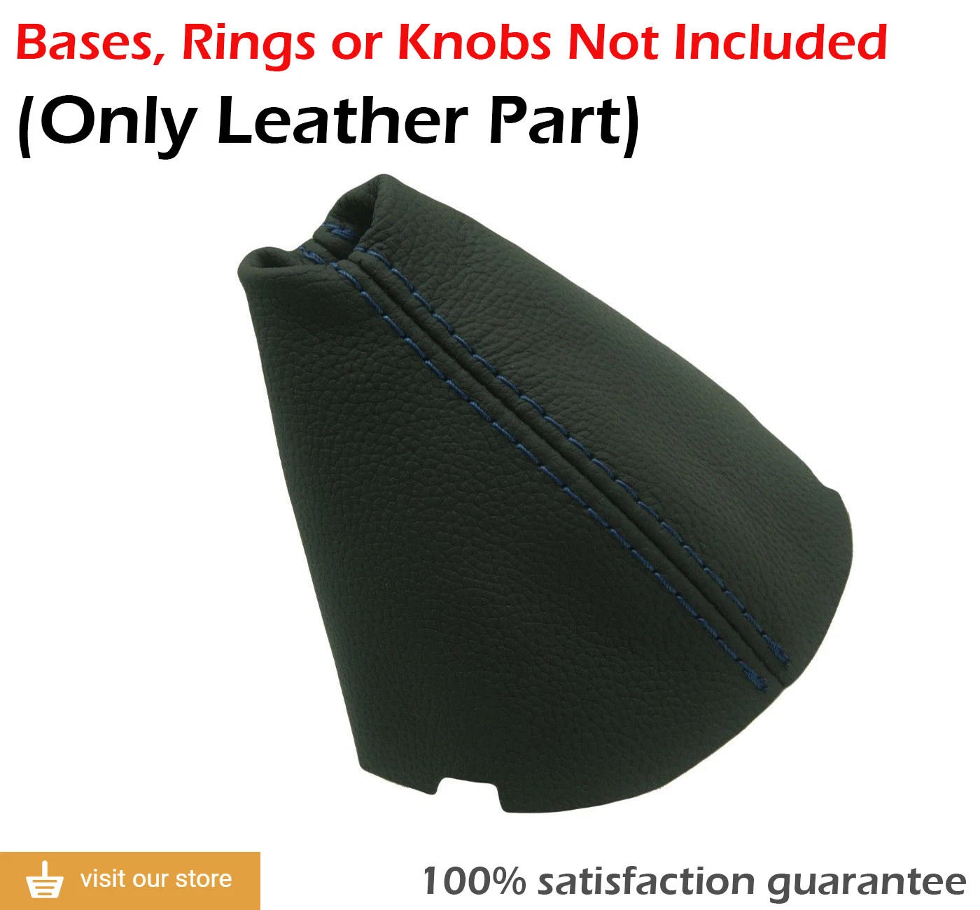Automatic Shift Boot for BMW M3 Z4 (2003–2008) Blue Stitch Leather Synthetic