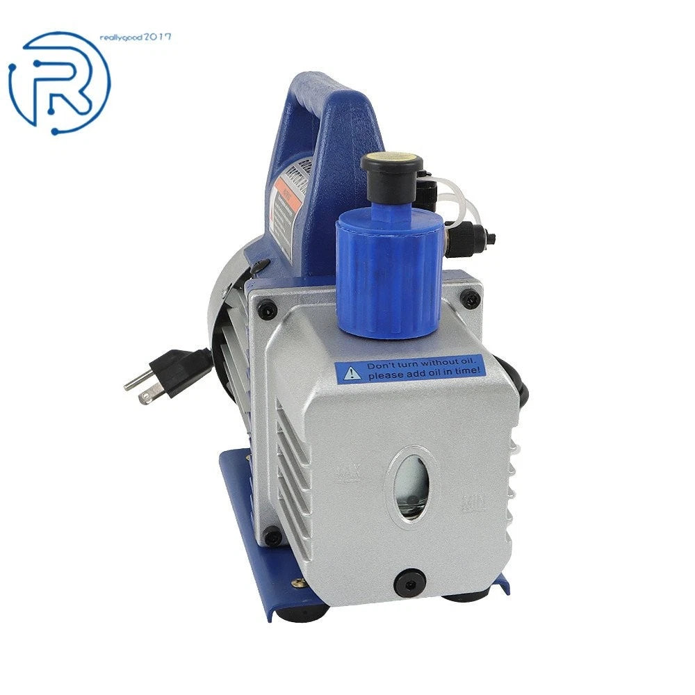 Rotary Vane Air Vacuum Pump 110V 1/3 HP 4.5 CFM for Automotive
