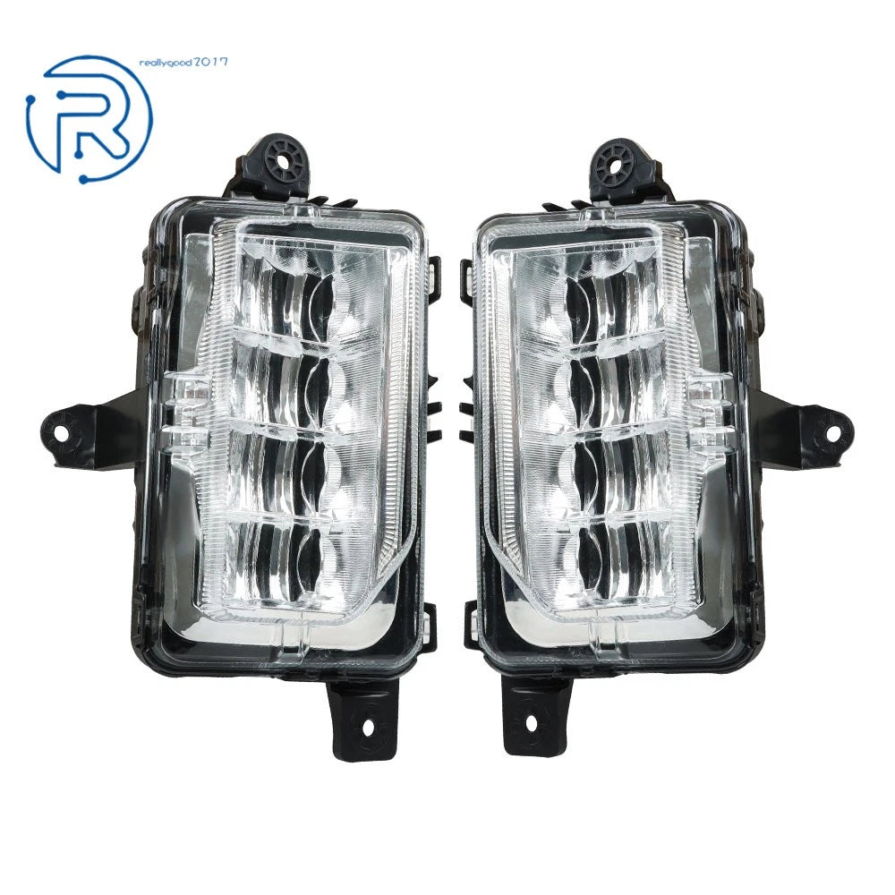 Set of 2 LED Fog Lights with Bezel for GMC Sierra 1500 Denali/AT4/SLT (2019–2021)