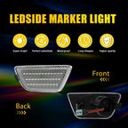 2X LED Front Bumper Side Marker Light for Chevrolet Cruze (2011–2015)