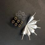 Spike Bolts for Motorcycle Windscreen Fairings License Plate Silver