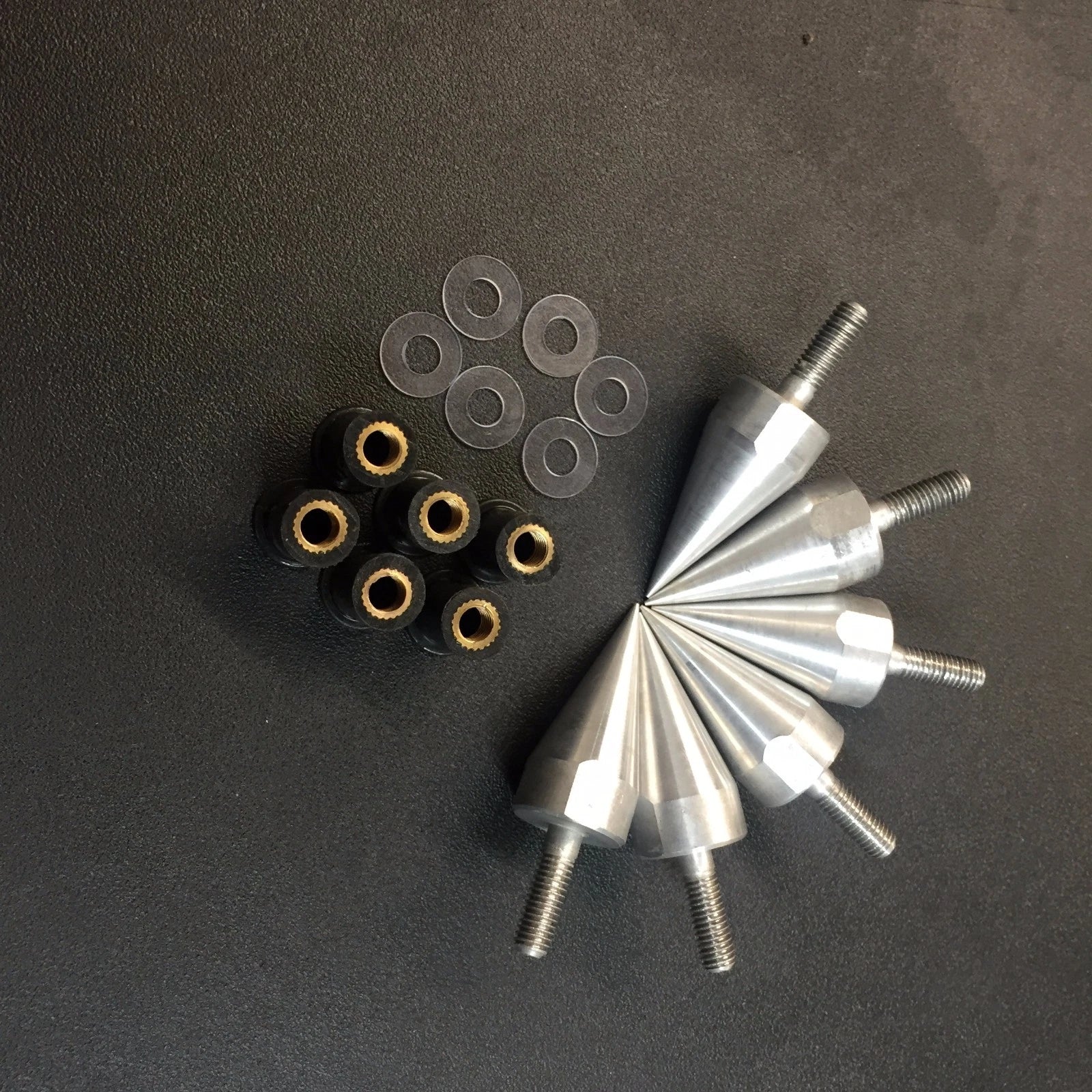 Spike Bolts for Motorcycle Windscreen Fairings License Plate Silver