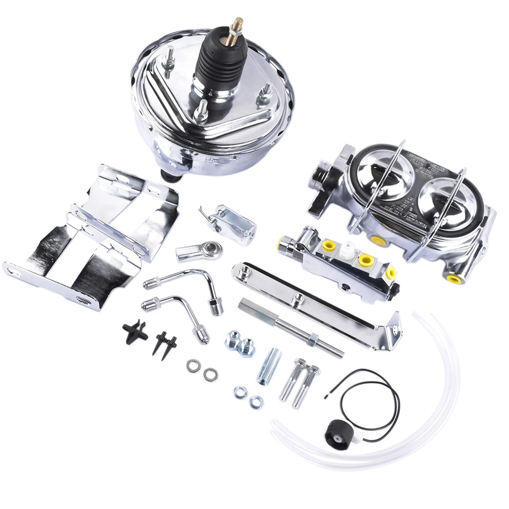8" Chrome Booster Cylinder Disc/Drum Pro Valve for Chevy Biscayne (1958-1964)