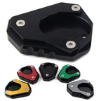 CNC Blue Foot Stand Side Extension Plate for Kawasaki Ninja 400 (2018–2023)