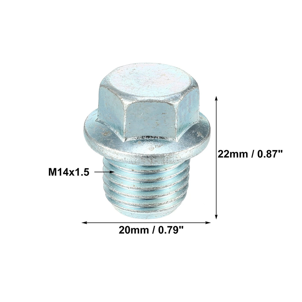 Set of 4 M14x1.5 Oil Drain Plugs with Washers MD050316 for Mitsubishi