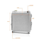 2-Row Aluminum Core Radiator for Toyota 4Runner/Pickup 4WD V6 (1988–1995)