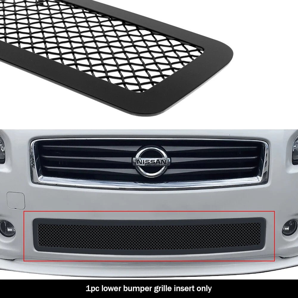 Stainless Black Mesh Grille Insert for Nissan Maxima (2009–2014)