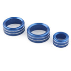 Air Condition Knob Switch Trim Cover Ring Blue for BMW GT X1 X3 X4 X5 X6 (2013–2018)
