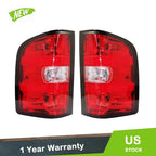 Set of 2 Red Tail Lights for Chevy Silverado (2007–2013)