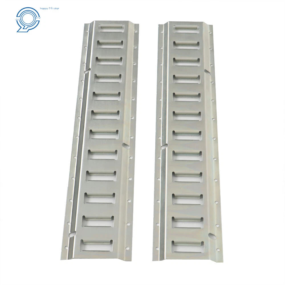 2X Silver Track Tie Down Rail Kit for Garages (2')