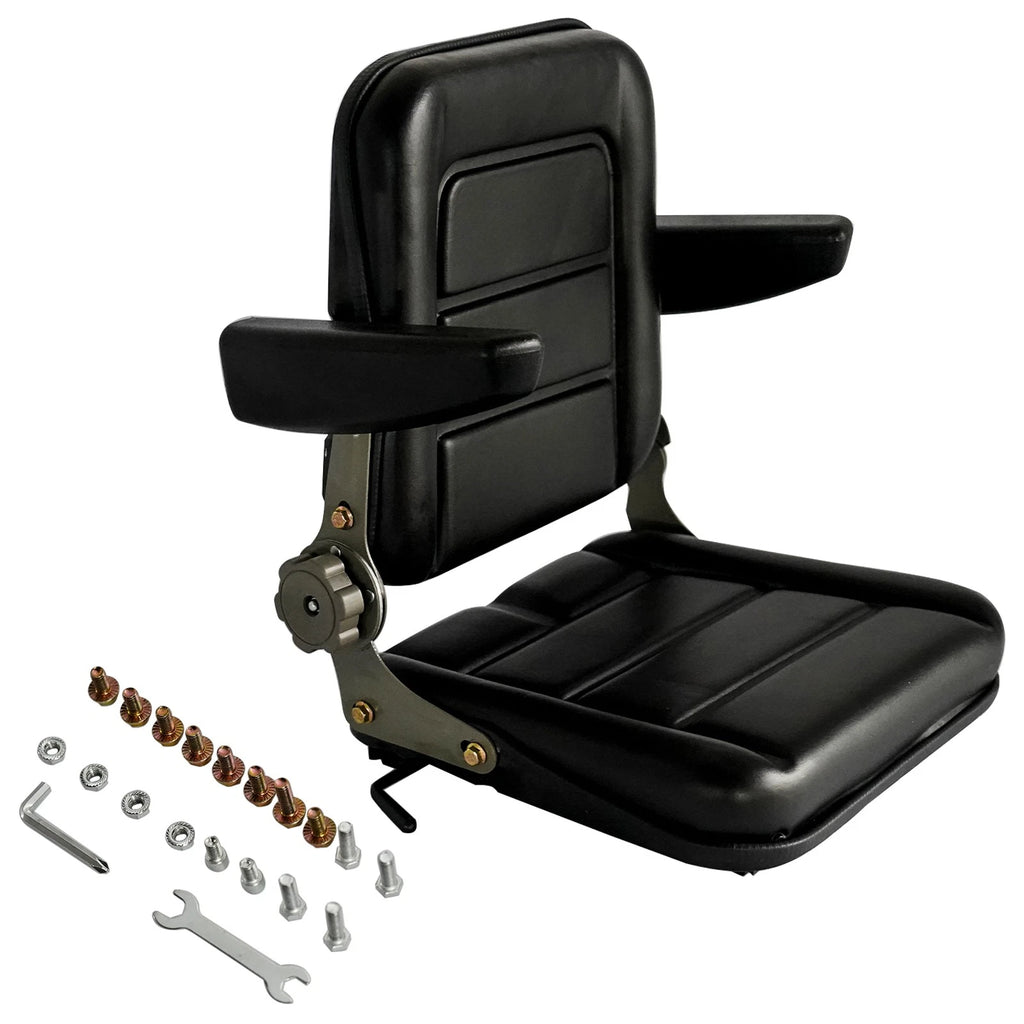 Adjustable Seat for Lawn Mower Tractor (Fits Forklift, Excavators)