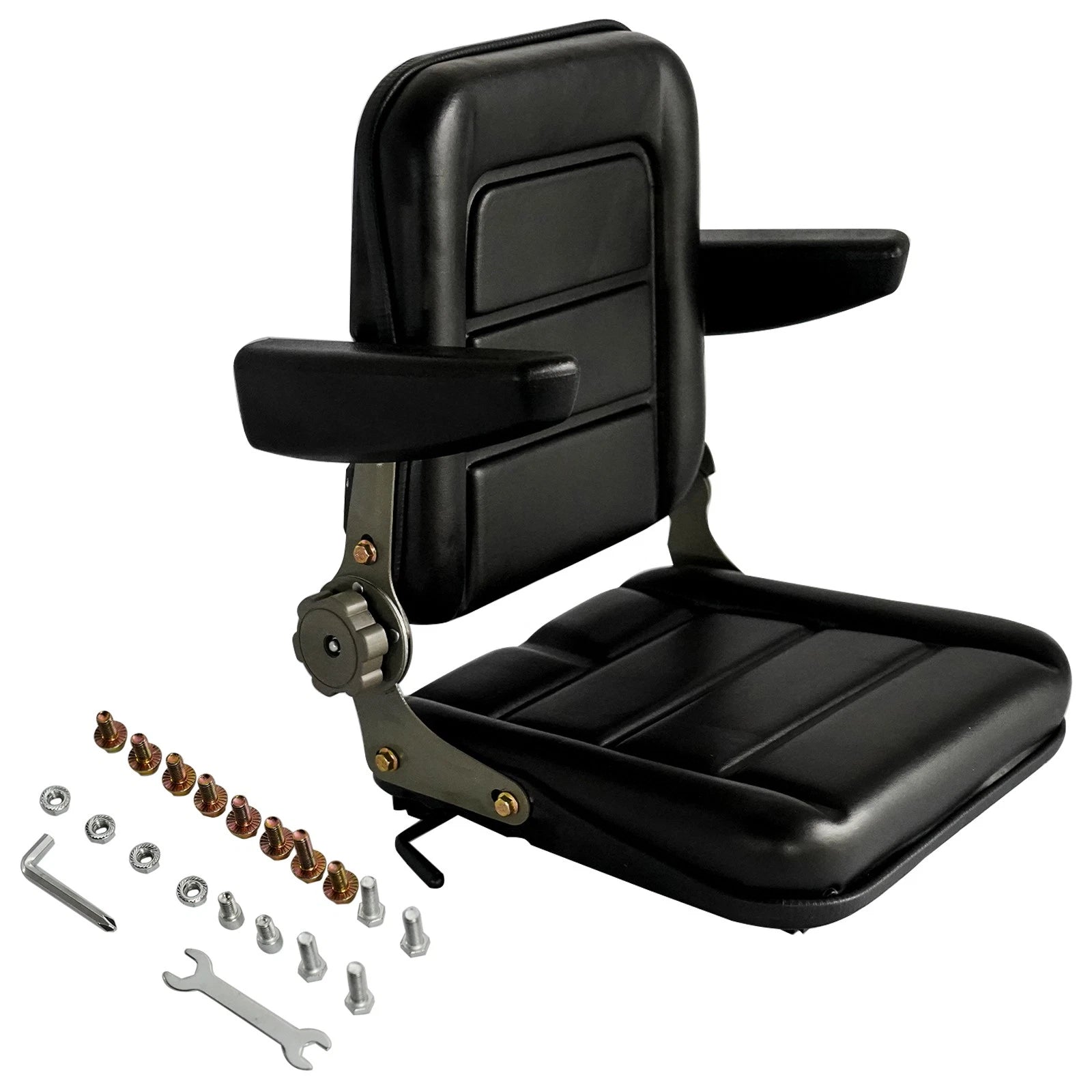 Adjustable Seat for Lawn Mower Tractor (Fits Forklift, Excavators)