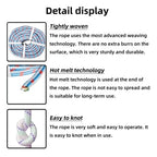 16 Strand Double Braid Polyester Nylon Rope for Arborist (1/2"×150')