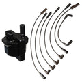 Set of 4 Denso Ignition Coils & Spark Plug Wires for Chevy GMC 4.3L V6 (1996–2002)