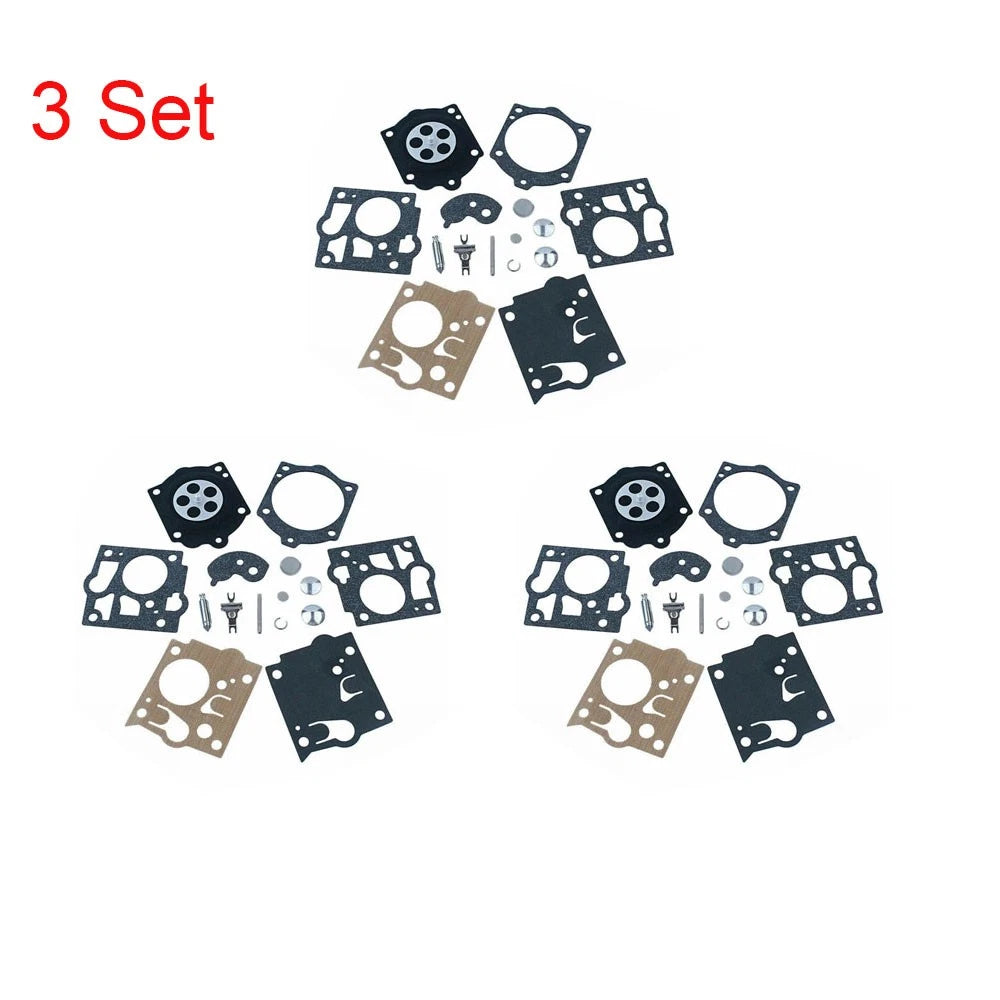 Set of 3 Carburetor Gasket Rebuild Kit for McCulloch K10-SDC (N/A)