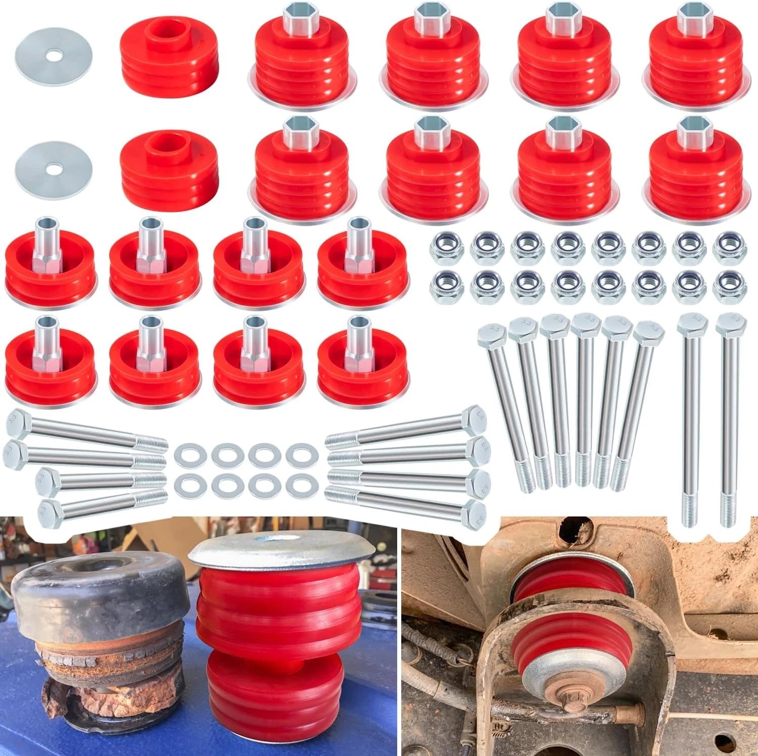 Body Cab Mount Bushings Kit for Ford F250 F350 Super Duty (1999–2007)