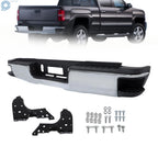 Rear Bumper Assembly for Sierra Silverado 2500HD 3500HD (2015–2019) Chrome Steel