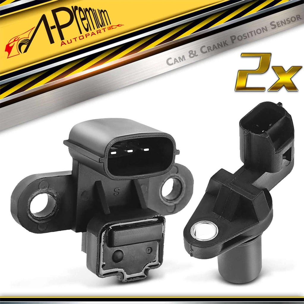 2X Camshaft Crankshaft Position Sensor for Mitsubishi Mirage (2001–2002)