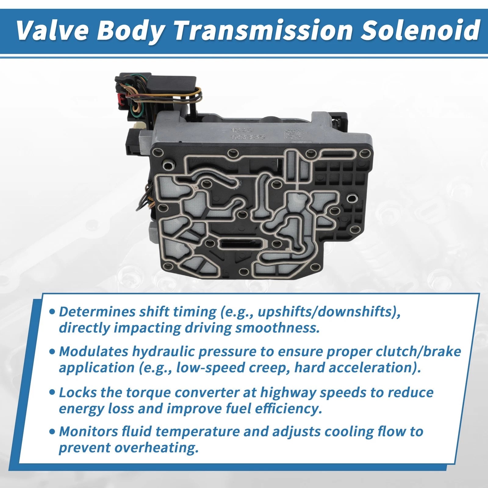 62TE Transmission Valve Body Solenoid for Dodge (No.68371508AB/5078709AA)