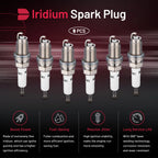 Set of 6 Iridium Spark Plugs 6994 for Acura MDX (2007–2009)