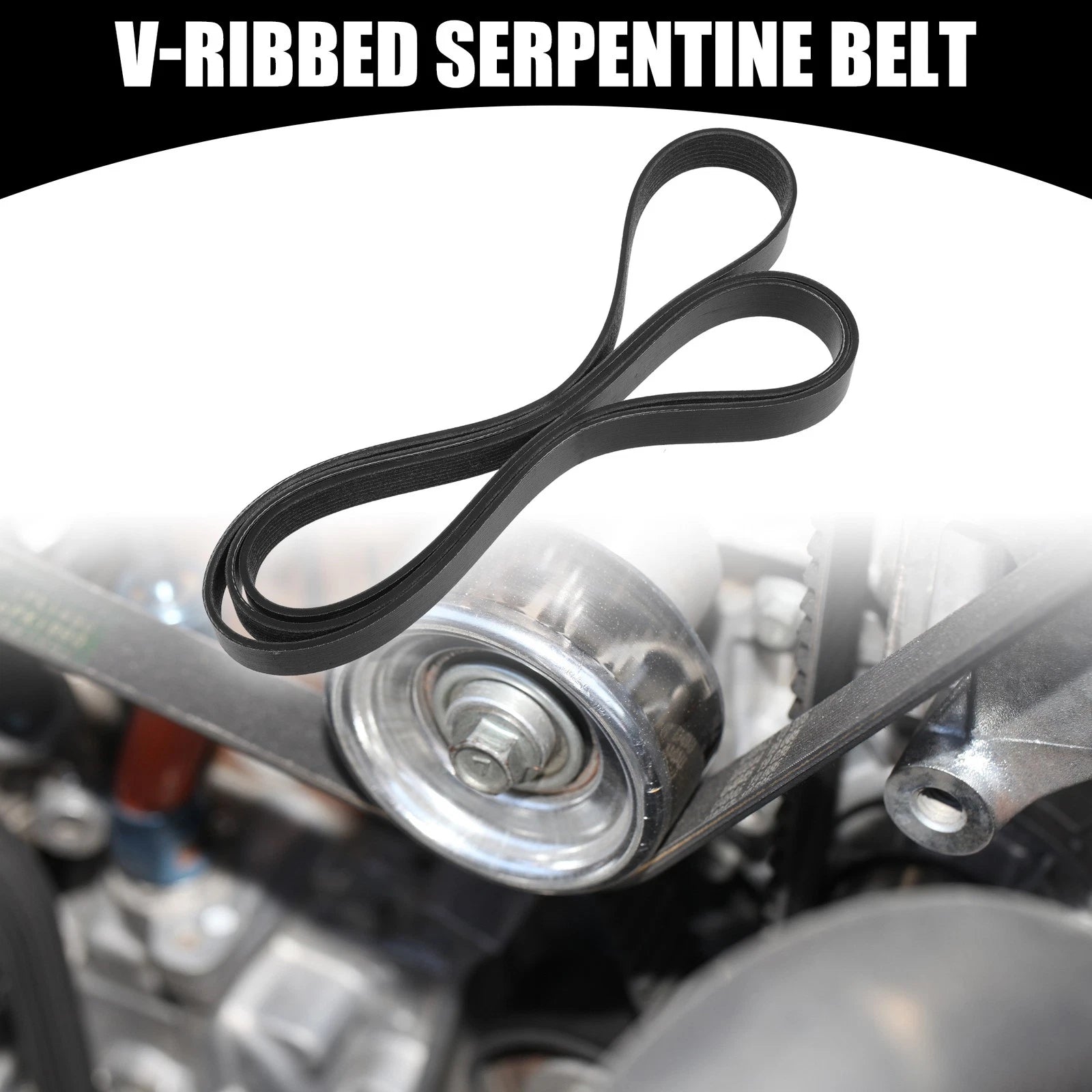 V-Ribbed Serpentine Belt No. 90916A2033 for Toyota Sequoia (2008–2022)