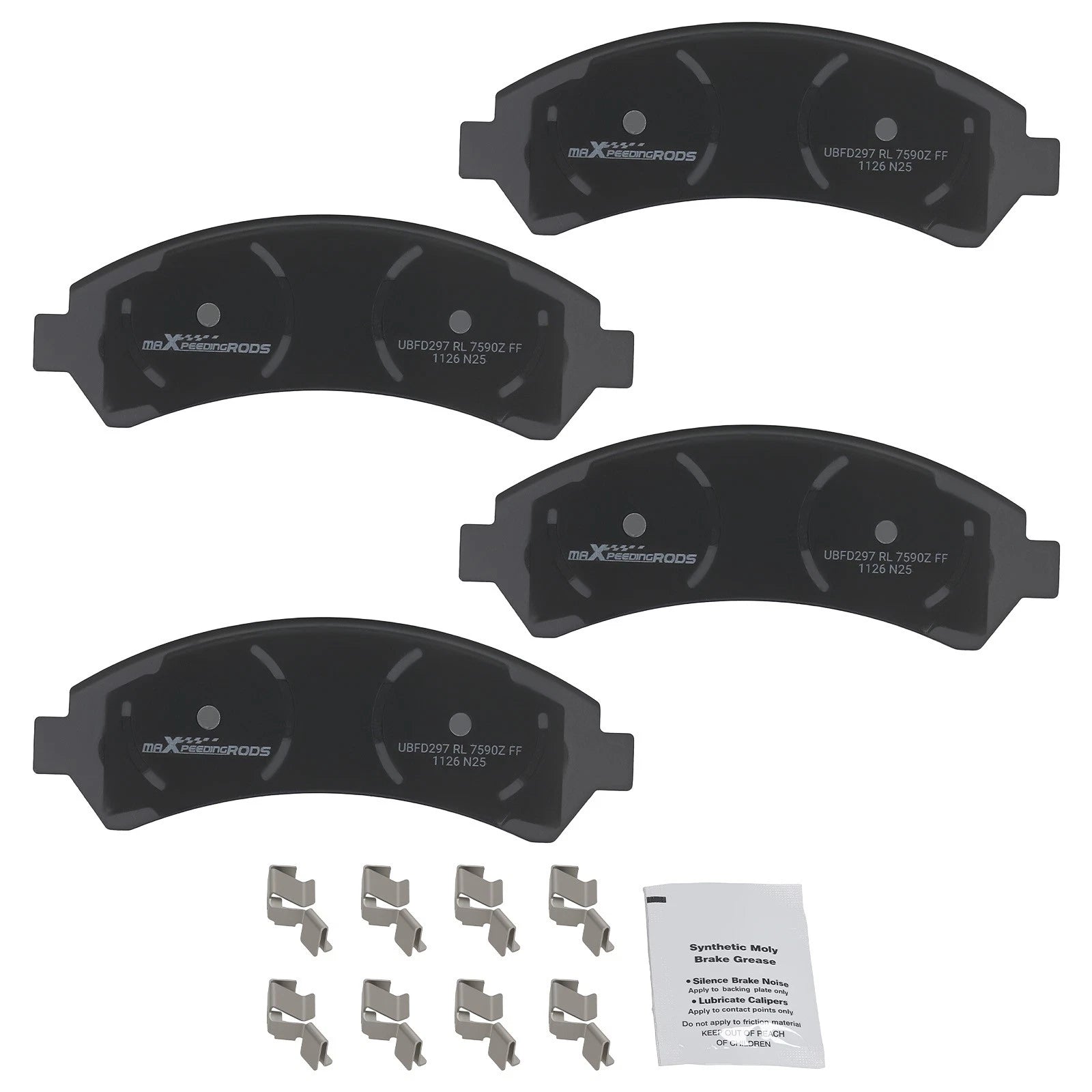 Front Ceramic Brake Pads Kit for Chevrolet Blazer S10 GMC Jimmy Sonoma (1997–2005)