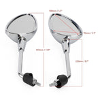 Chrome Mirror LH CM262001 RH CM262002 for Piaggio Vespa Sprint 125 150 (2014–Present)