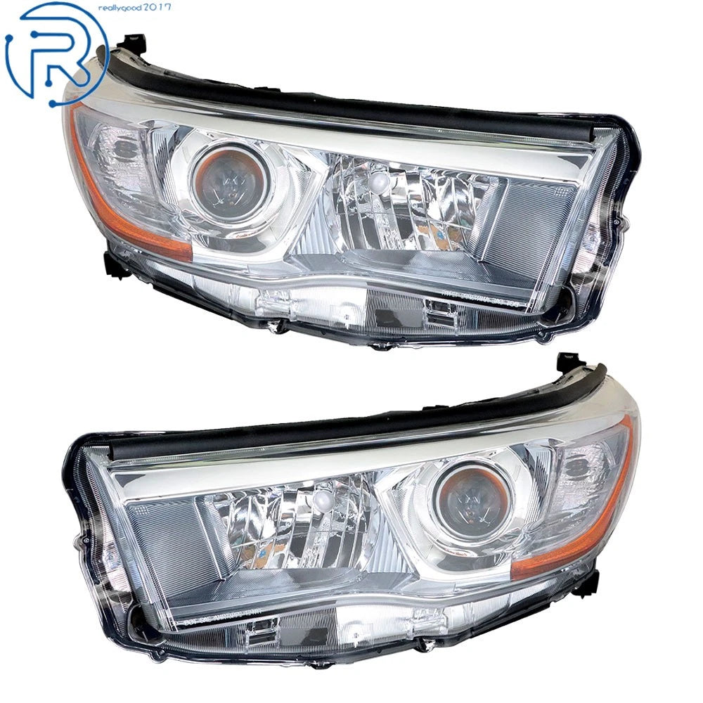 Headlight Set for Toyota Highlander (2014-2016) Halogen