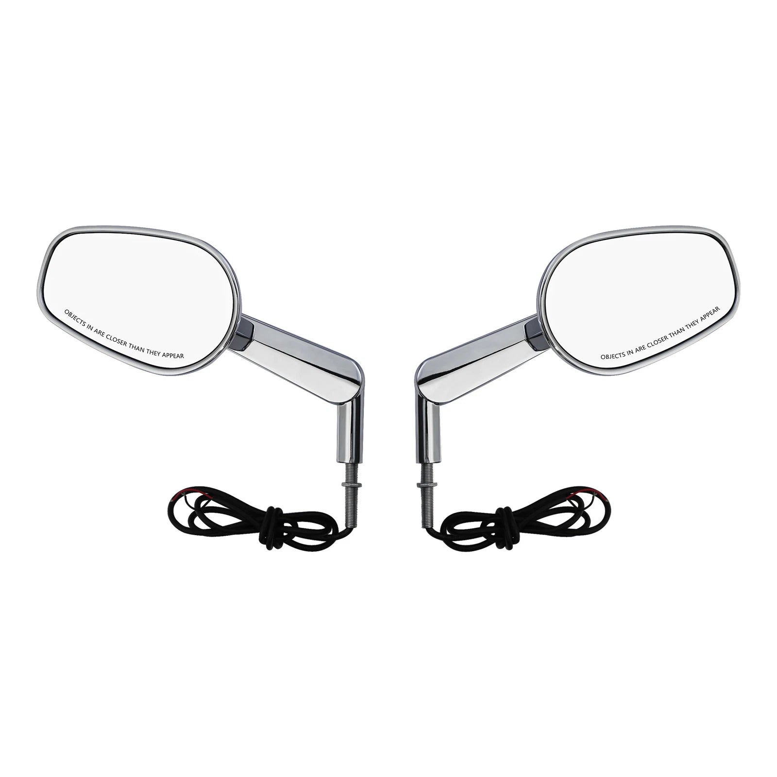 TCMT Rear View Mirrors with LED Turn Signals for Harley V-Rod (2002–2017)