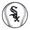 12" Round Embossed Metal Sign for Chicago White Sox MLB