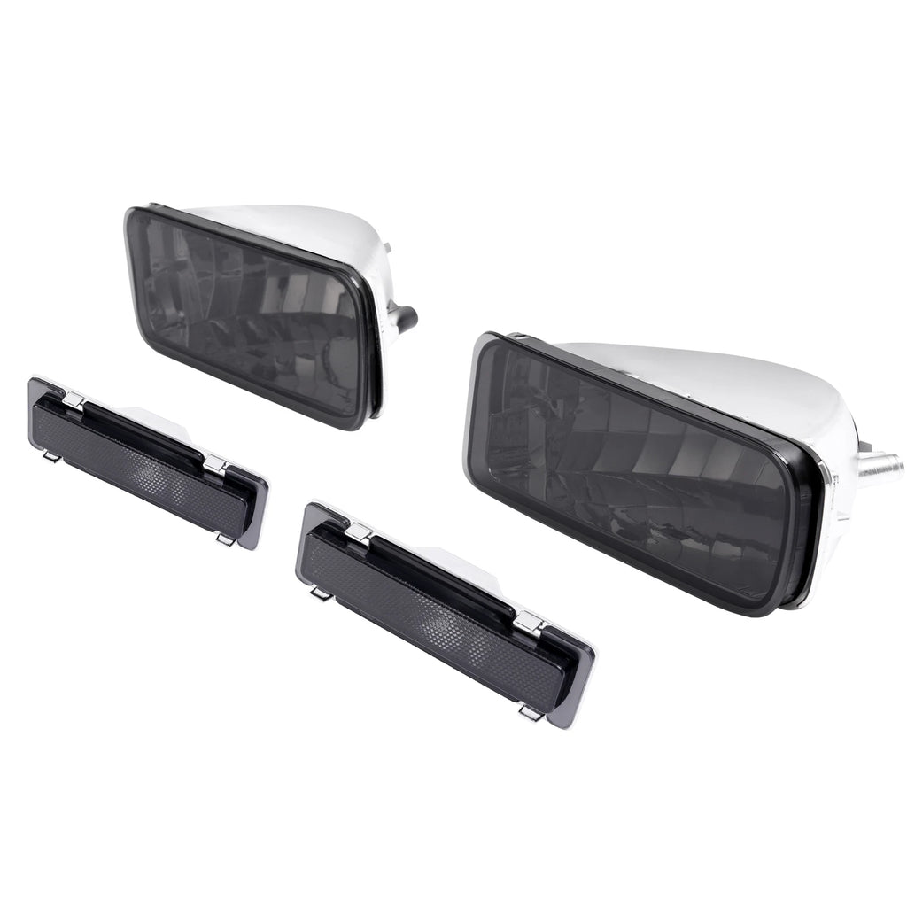 Smoke Bumper Turn Signal & Side Marker Lights for Chevrolet Camaro (1985–1992)