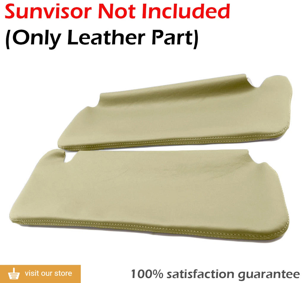 Leather Synthetic Sunvisor Covers for Chevrolet Tahoe Suburban (1995–1999) Beige