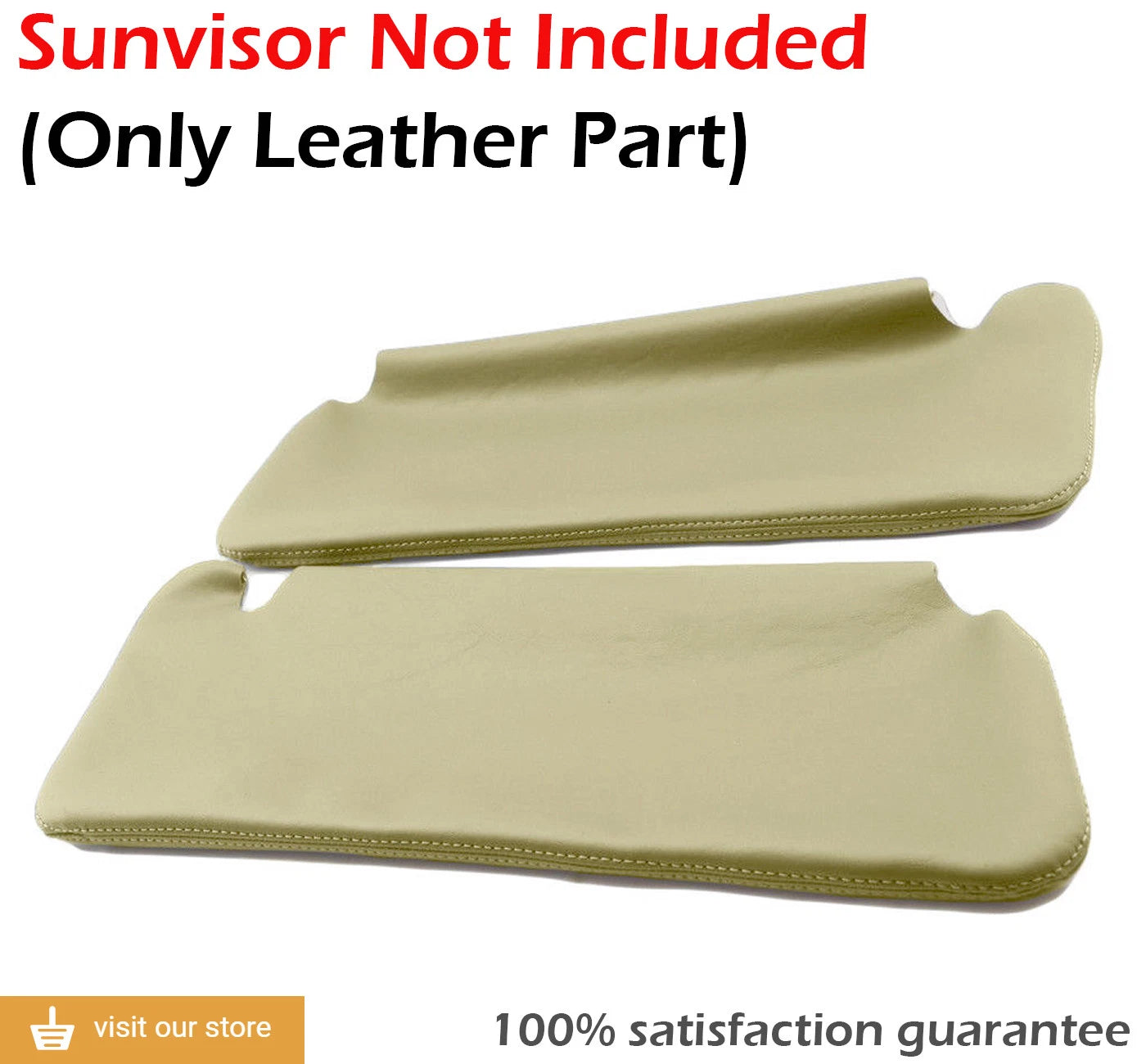 Leather Synthetic Sunvisor Covers for Chevrolet Tahoe Suburban (1995–1999) Beige