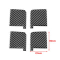 4 x Red Carbon Fiber Door Handle Bowl Covers for Toyota Tundra (2014-2021)