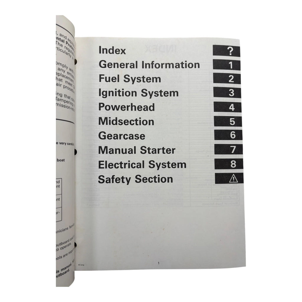 Service Manual for Johnson EE 2 thru 8 (1999) - Part Number 787027